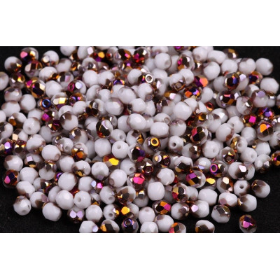 Fire Polished Beads 4mm White Sliperit 02020/29500 | Rutkovsky