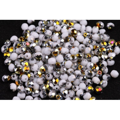 Fire Polished Beads 4mm White Marea 02020/28001 | Czech Glass