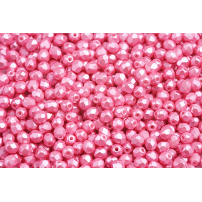 Fire Polished Beads 4mm Pastel Pink 02010/25008 | Czech Glass
