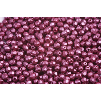 Fire Polished Beads 4mm Pastel Burgundy 02020/25031 | Glass Beads