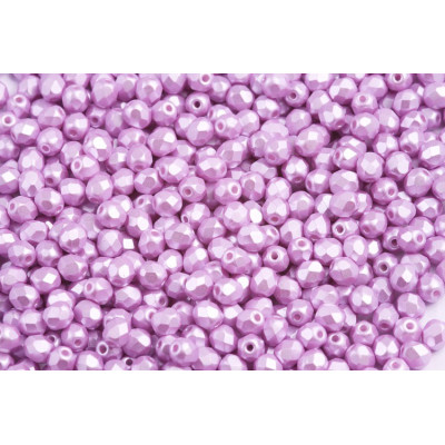 Fire Polished Beads 4mm Pastel Light Rose 02020/25011 | Czech Glass