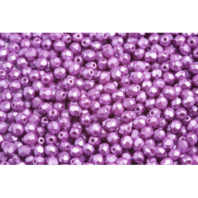 Fire Polished Beads 4mm Pastel Lilac 02020/25012 | Czech Glass