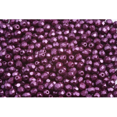 Fire Polished Beads 4mm Pastel Bordeaux 25032 | Rutkovsky