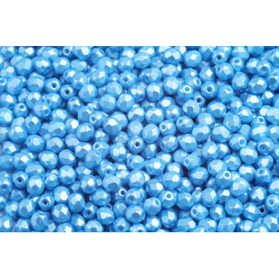 Fire Polished Beads 4mm Pastel Turquoise 02020/25020 | Czech Glass