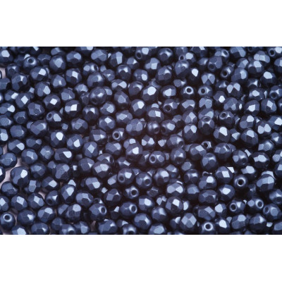 Fire Polished Beads 4mm Pastel Montana Blue 02020/25042