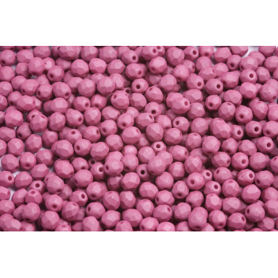 Fire Polished Beads 4mm Wine Lees Silk Matt 02020/29565 | Czech Glass