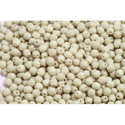 Fire Polished Beads 4mm Matte Beige 02020/29564 | Czech Glass