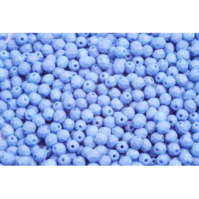 Fire Polished Beads 4mm Light Sapphire Silk Matt 02020/29568