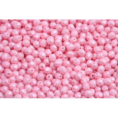 Fire Polished Beads 4mm Powder Light Pink 29305 | Czech Glass