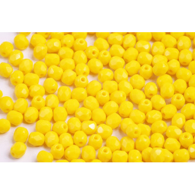 Fire Polished Beads 4mm Limon 83120 Rutkovsky | Czech Glass