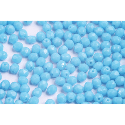 Fire Polished Beads 4mm Turquoise 63030 | Czech Glass Beads