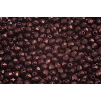 Fire Polished Beads 4mm Jet Vega Mat 23980 | Rutkovsky Czech Glass