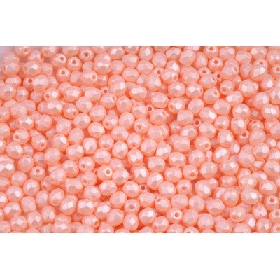 Fire Polished Beads 4mm Pastel Peach 29303 | Czech Glass Beads