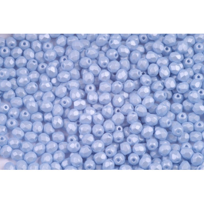 Fire Polished Beads 4mm Powder Blue Pearl 02020/29310 | Rutkovsky