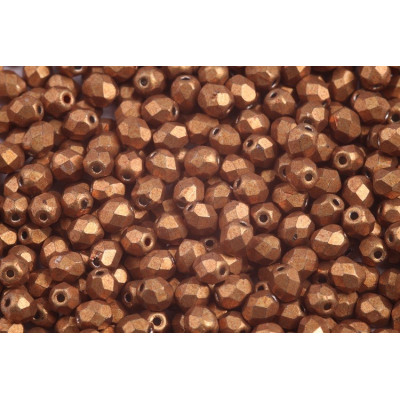 Fire Polished Beads 4mm Metallic Flame 00030/77063 | Czech Glass