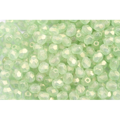 Fire Polished Beads 4mm Sueded Gold Peridot 79080 | Czech Glass