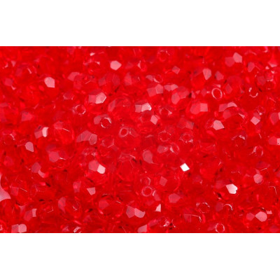 Fire Polished Beads 4mm Siam Ruby 90080 | Czech Glass Beads