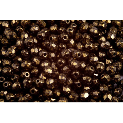 Fire Polished Beads 4mm Matte Copper Bronze 23980 | Czech Glass