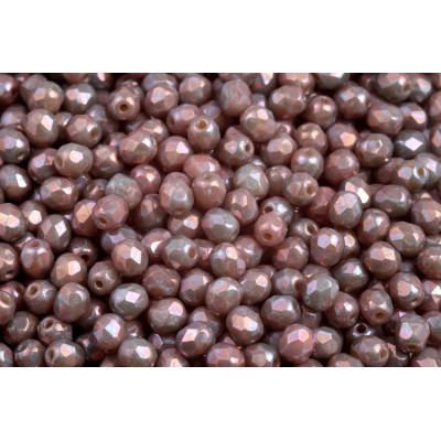 Fire Polished Beads 4mm Ivory Nebula 13010/15001 | Czech Glass