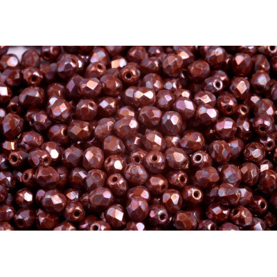 Fire Polished Beads 4mm Umber Nebula 13610/15001 | Czech Glass