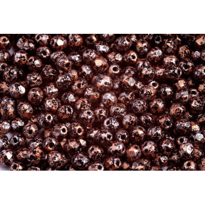 Fire Polished Beads 4mm Tweedy Light Copper 23980/45709