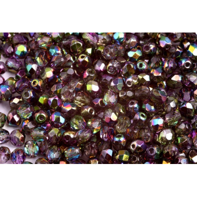 Perline Mezzi Cristalli 4mm Magic Violet Green 00030/95000