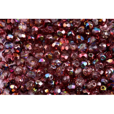 Fire Polished Beads 4mm Magic Red Brown 00030/95200 | Czech Glass