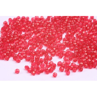 Fire Polished Beads 3mm Red 4947 | Czech Glass Beads