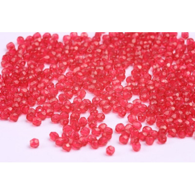 Perle sfaccettate  N. 4947 Rosso