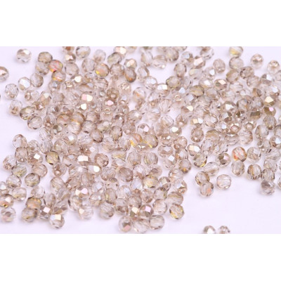 Fire Polished Beads 3mm Champagne Beige 4975 | Czech Glass