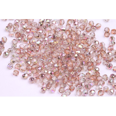 Fire Polished Beads 3mm Copper AB | Czech Glass Beads Rutkovsky