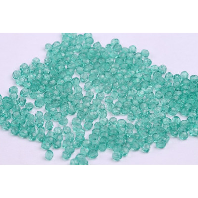 Czech Fire Polished Beads 3mm Teal 10037 | Glass Beads