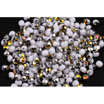 Fire Polished Beads 3mm White Marea 02020/28001 | Rutkovsky Glass