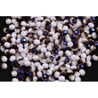 Fire Polished Beads 3mm White Azuro 02020/29900 | Czech Glass