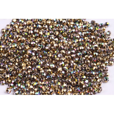 Fire Polished Beads 3mm Metallic Bronz Iris 98546 | Rutkovsky