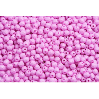 Fire Polished Beads 3mm Opaque Violet Silk Mat 29561 | Rutkovsky