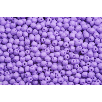 Fire Polished Beads 3mm Opaque Violet Silk Mat 02010/29570