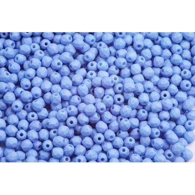 Fire Polished Beads 3mm Opaque Sapphire Silk Mat 02010/29568