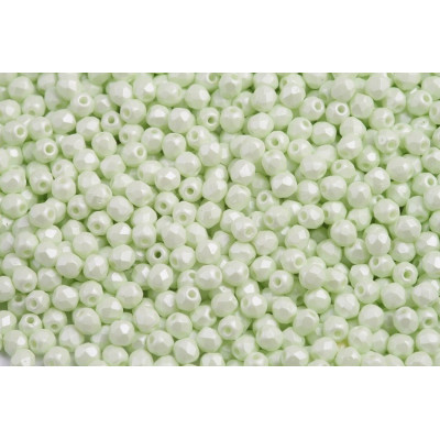 Fire Polished Beads 3mm Powder Light Green 02010/29315 | Rutkovsky