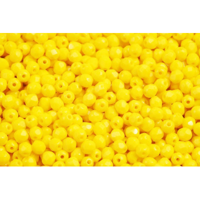 Fire Polished Beads 3mm Limon Yellow Luster 83120 | Czech Glass