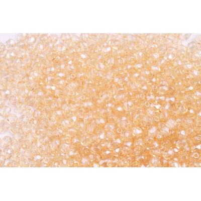 Fire Polished Beads 3mm Crystal Orange Luster 00030/14413 | 50pcs