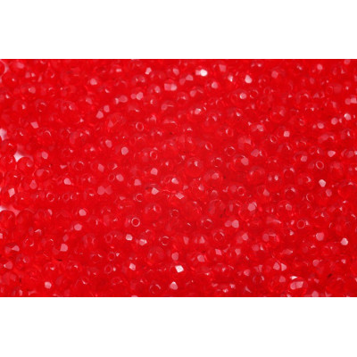 Fire Polished Beads 3mm Ruby Red 90080 | Czech Glass Beads