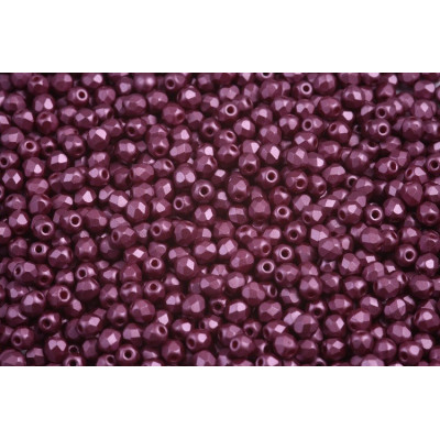 Fire Polished Beads 3mm Pastel Burgundy 02010/25031 | Czech Glass