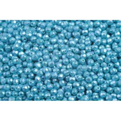 Fire Polished Beads 3mm Pastel Aqua 02010/25019 | Czech Glass Beads