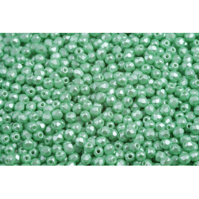 Fire Polished Beads 3mm Pastel Light Green 02010/25025 | Czech Glass
