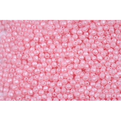 Fire Polished Beads 3mm Pastel Pink 29305 | Czech Glass Beads