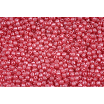 Fire Polished Beads 3mm Pastel Red 02010/29307 | Czech Glass