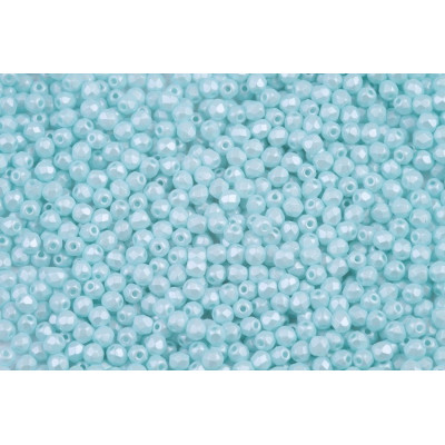 Czech Fire Polished Beads 3mm Pastel Lt Aqua 02010/29313
