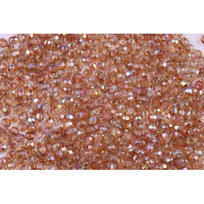 Fire Polished Beads 3mm Brown Rainbow 00030/98532 | Rutkovsky