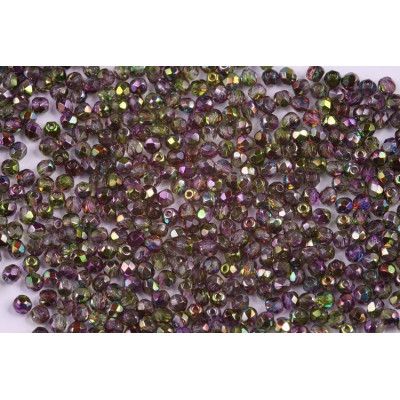 Fire Polished Beads 3mm Magic Violet Green 00030/95000 | Rutkovsky